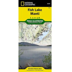 National Geographic 707 Fish Lake, Manti Map